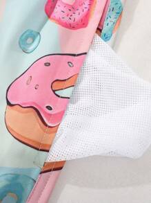 Manfinity Swimmode Manfinity Swimmode Men's Donut Printed Beach Shorts Men Swim Trunks, Hawaiian