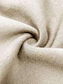 Vionelle 大码女式针织毛衣短袖圆领套头衫，宽松修身