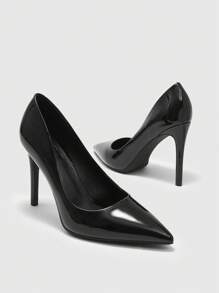 CUCCOO BIZCHIC New Style Versatile Pointed Toe Dress High Heels For Women - Black - View 9