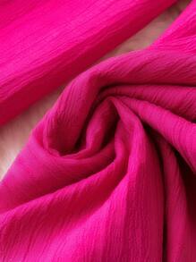 SHEIN LUNE Women's Pink Collared Shirt And Wide-Leg Pants Two-Piece Set Fall Cloth For Women - Pink - View 4