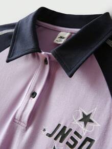 JNSQ Vestido deportivo de manga larga informal para niña preadolescente de vuelta al colegio, vestido holgado de niños con estampado divertido de color de contraste y cuello de solapa, adecuado para otoño, invierno, uso diario, actividades al aire libre, vacaciones, estilo callejero, fiesta y ocio - Multicolor - Ver 7