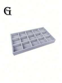 Jewelry Tray Organizer, Jewelry Necklace Earring Ring Display Storage Box, Stackable Jewelry Holder Case Makeup Cosmetic Organizer For Earrings Necklace Rings Bracelets Pendants Pearl