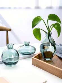 Set de 3 mini jarrones modernos (verde) - Perfectos para decoración del hogar, arreglos florales, fiestas y talla grande, decoración del hogar, jarrón de flores, centro de mesa, decoración de mesa