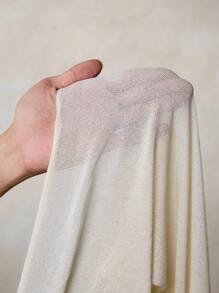 Glamine كنزة صوفية صوفية طويلة بياقة عالية وظهر مكشوف بأناقة وأسلوب عطلة نسائية للصيف - بيج - مشاهدة 7