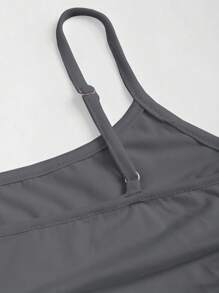 Sweetra Women's Fitted Camisole Top, Slim Fit, Layering Sleeveless Top Y2K  - Grey - View 5