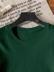 Camiseta casual de manga corta con cuello redondo y estampado de letras y limones para mujer de talla grande