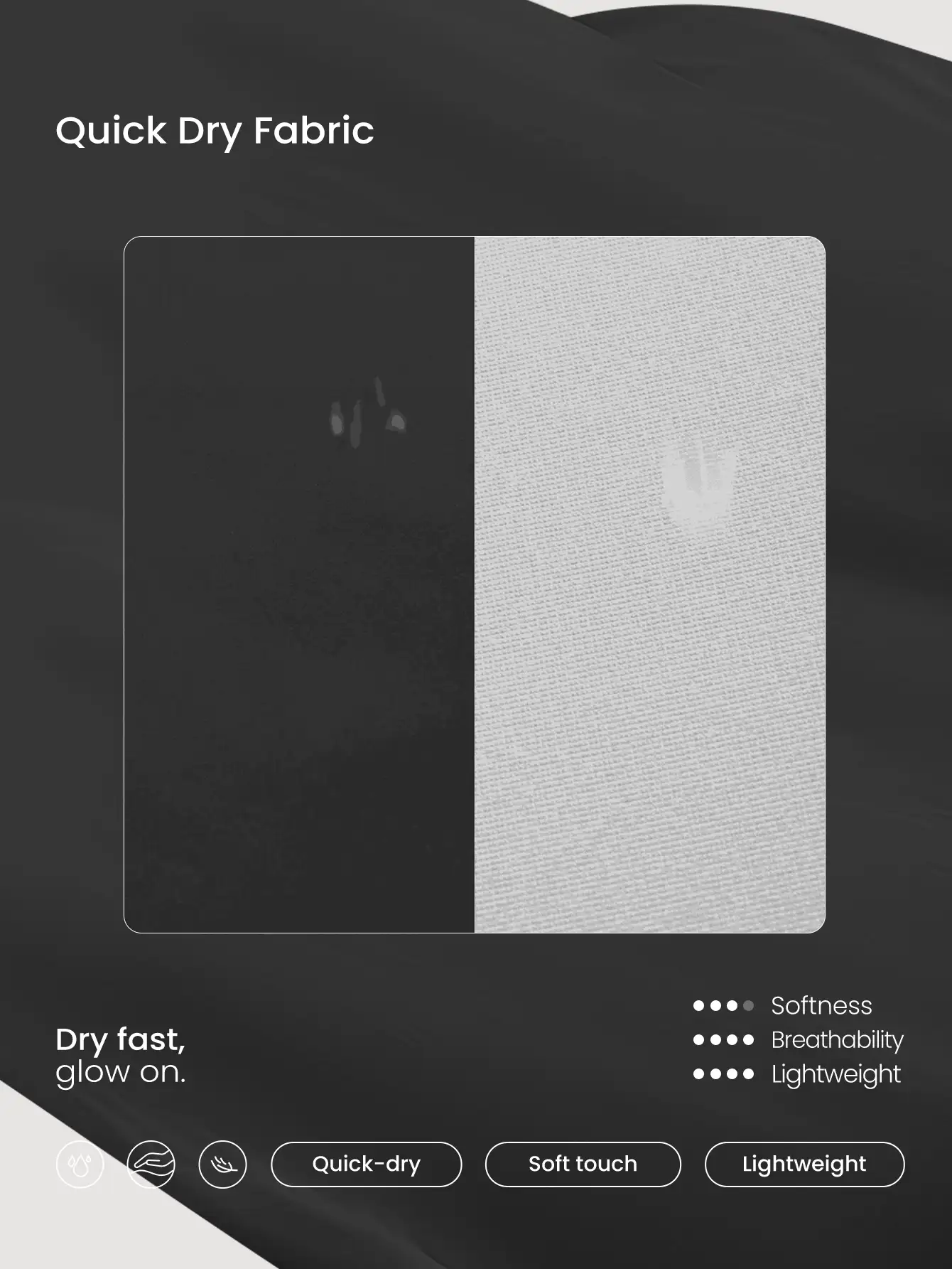 GLOWMODE Ready To Race Sweat-Wicking Quick-Dry Relaxed Fit Cutout Back Cap-Sleeve Active Tee Running Jogging Training Gym Workout - Black - View 2