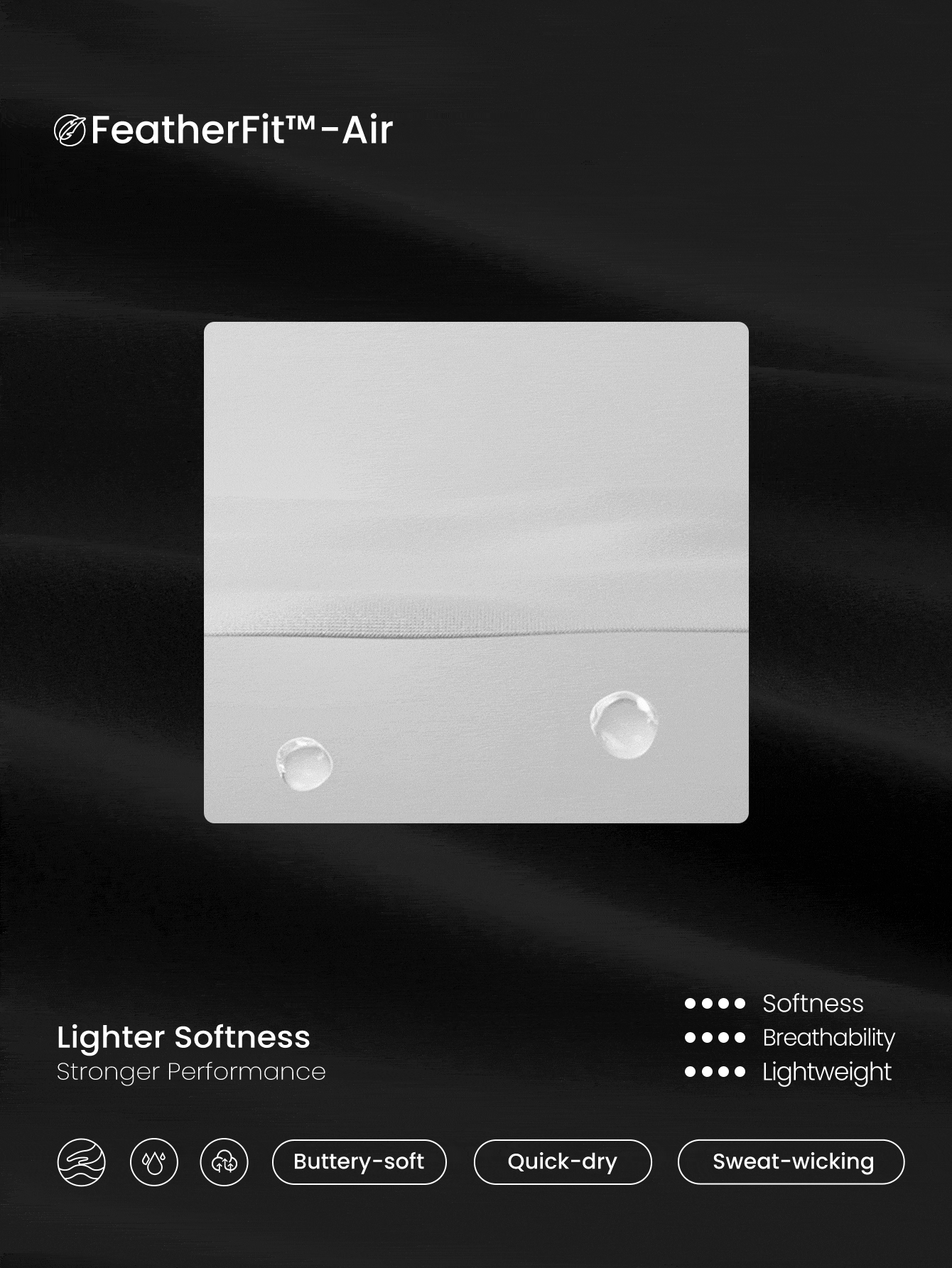 GLOWMODE FeatherFit™-Air Peekaboo 侧开衩下摆方领露肩连衣裙，内置短裤，低冲击瑜伽日常可拆卸罩杯 - 黑色 - 查看 6