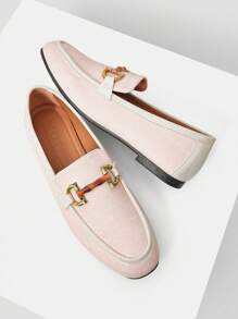 MOTF PREMIUM WOMEN'S SQUARE TOE COMFORTABLE CASUAL FLAT SHOES - Baby Pink - View 9