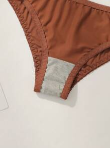 4pcs Women's Bra And Underwear Set (With Underwire, Triangle Panties), 2 Sets Lingerie Suit