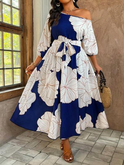 SHEIN Clasi Plus Size Simple Fashion Casual Daily Dress