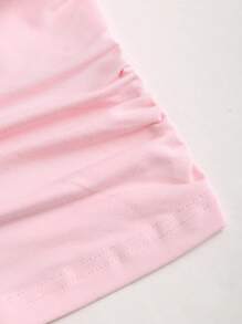 Sweetra Y2K Sexy Halter Backless Solid Color Women Top - Pink - View 3