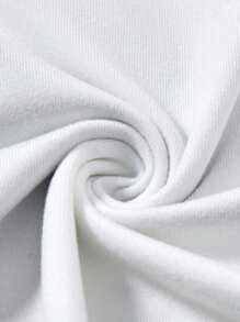 StreetHx 街头服饰女式哥特式图案短款 T 恤，复古美式朋克/Y2K 时尚 - 白色 - 查看 6