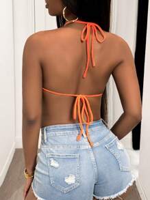 Slaydiva 2025 Nouveau Top court d'été en tricot pour femmes, style loisirs vacances, décontracté, col ras-du-cou, emmanchure en V, sans manches, rayures arc-en-ciel, décoration ronde souriante en 3D - Multicolore - Voir 2