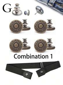 1 条男士无扣弹性腰带 - 可调节且舒适的牛仔裤解决方案