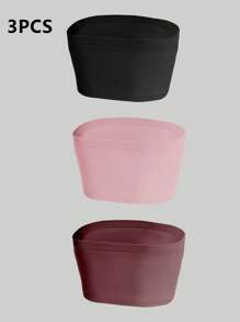 SHEIN 3pcs Plus Size Bras & Wireless Bras Set Without Padding