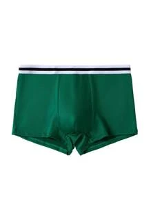 8pcs/Set Men Contrast Waistband Boxer Briefs - Multicolor - View 6