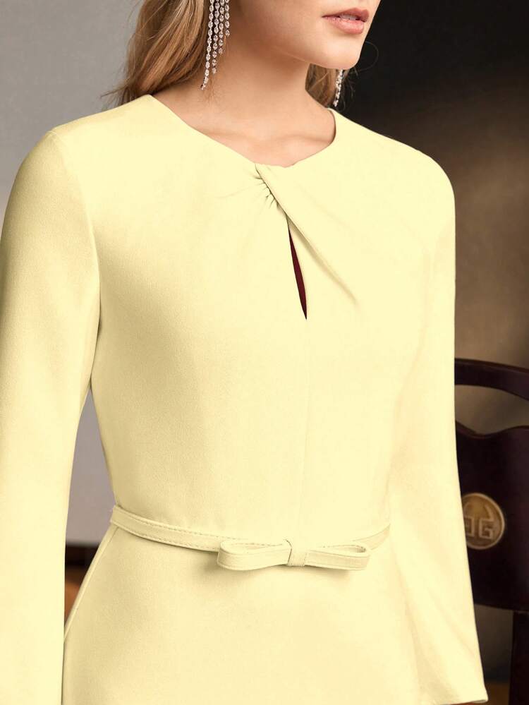 MOTF Soiréza TWIST BELTED DRESS
