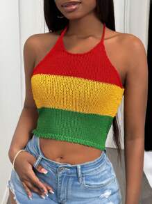 Slaydiva 2025 Autumn & Winter New Arrivals, Women Plus Size Knit Sweater Top - Multicolor - View 4