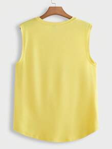 Manfinity LEGND Camiseta de tirantes casual de hombre con estampado de calavera, para verano