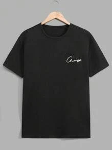 RueChic Men Embriodery Waffle Fabric Regular Short Sleeve T-Shirt Set - Multicolor - View 9