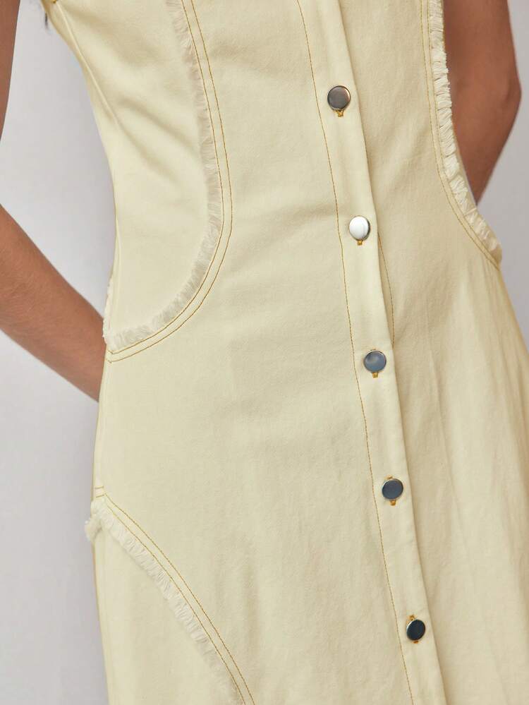 MOTF STUDIO BUTTON UP REGULAR FIT DRESS,SUMMER DRESSES FOR WOMEN