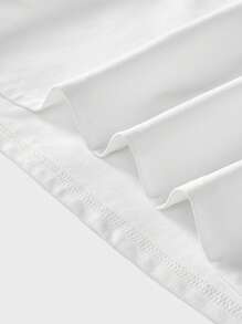 Manfinity Chillmode Men's Slim Fit Plant Printed Short Sleeve T-Shirt And Green Shorts Set Men Vacation Men T Shirt Co Ords - Multicolor - View 3