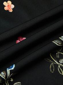 SHEIN CURVE+ Plus Size Floral Print Casual Skirt - Multicolor - View 5