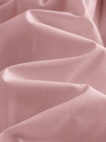 Loomiva Gaun Bayi Perempuan Warna Polos Tanpa Lengan dengan Kerah Berkerut dan Pinggang - Berwarna merah muda - View 6