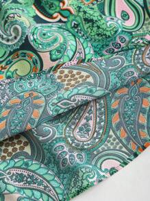 Sweetra Leopard Print Embroidered Tube Top And Layered Skirt Woven Two Pieces Set Y2K Outfit - Green - View 5