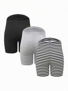 Modmama 3-Pack Women's Maternity Knitted Fabric Short Leggings: Comfortable And Stylish Support For Pregnancy