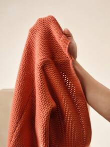 Anewsta Women Floral Embroidery Hollow Out Knitted Camisole Dress, Suitable For Summer, Valentine's Day, Date Night, Beach Vacation - Coral Orange - View 5