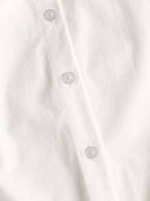 SHEIN 青少年女孩休闲修身无袖收腰白衬衫，返校季 - 白色 - 查看 9