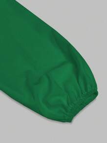 EMERY ROSE 1 件女士纯色时尚长袖衬衫，适合夏季 - 綠色 - 查看 3