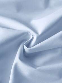 Blossori 年轻女孩法式优雅浅黄色编织领连衣裙，春夏 - 淺藍色 - 查看 5