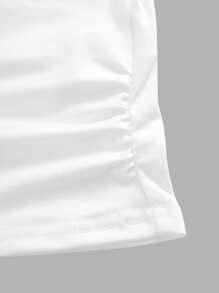 SHEIN ChillGRL Tween Girl Oversized Loose Pink Camo Pattern Cargo Pants And Short Sleeve T-Shirt 2 Pieces Set - White - View 3