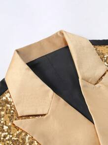 Manfinity AFTRDRK Men's Plain Sequin Decorated Sleeveless Vest, Minimalist & Fashionable