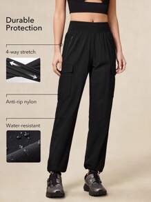 OutZeal Pantalón de carga de pierna recta de unicolor para mujer - OutZeal para senderismo