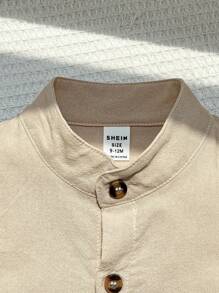 Baby und Kleinkind Lässig Romper, passt zu allem - Khaki - Übersicht 6