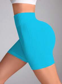 Seamluxe SHEIN Sport Seamless Quick-Dry High Waisted Stretchy Butt-Lifting Sports Shorts Biker Shorts