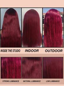 Straight Human Hair Wigs With Bangs Burg None Lace Frontal Full Machine Made Human Hair Wigs For Women 99J Color Halloween Costumes - S99JC - View 7