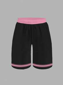 Slaydiva 女士休闲运动网眼低腰短裤，适合运动比赛、夏季、锻炼 - 彩色 - 查看 3