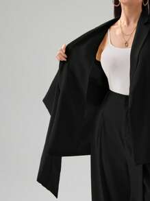 Heiryn Women's Solid Color Long Sleeve Blazer Jacket, Fashion Suitable For Summer,Business Casual Woman