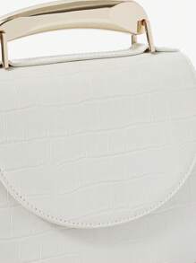 SHEIN BAE Bolso de mujer liso, simple y práctico, de uso múltiple - Beis - Ver 5