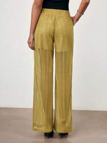 Maija Pantalones rectos de unicolor casual para mujer