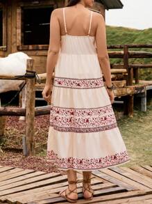 LanaWest Women's Mid-Length Slip Dress, Fashionable For Summer - Multicolor - View 2