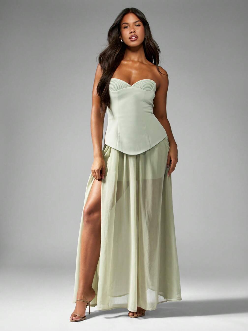 christmas corset dress white christmas dresses Strapless Black Corset A-Line Tiered Long Formal  Dress with Slit  FancyVestido