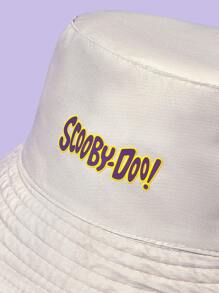 SCOOBY-DOO X SHEIN Floral All-Over Print Reversible Bucket Hat - Yellow - View 3