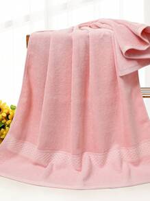 1pc Towel/Bath Towel Or 2pcs Bath Towel + Towel Set, Rhombus Ribbon Thick Absorbent Soft Skin-Friendly Bathroom Face Towel, Bath Towel, Diamond Shape Satin Band, Thick Absorbent Soft, Suitable For Facial Washing, Bathing, Body Drying, Bathroom Supplies Home Bathroom Decor Summer