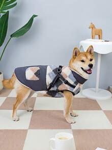 Nuevas prendas de vestir para animales de otoño/invierno, abrigo de correa textil de 24, chaqueta de piel para mascotas, abrigo acolchado grueso y cálido, ropa para gatos, abrigo para perros, abrigo acolchado para gatos, ropa para animales, ropa cálida para gatos, abrigo acolchado de estilo británico, nueva chaqueta, chaleco acolchado cálido para animales, imprescindible para el otoño/invierno - Gris - Ver 7